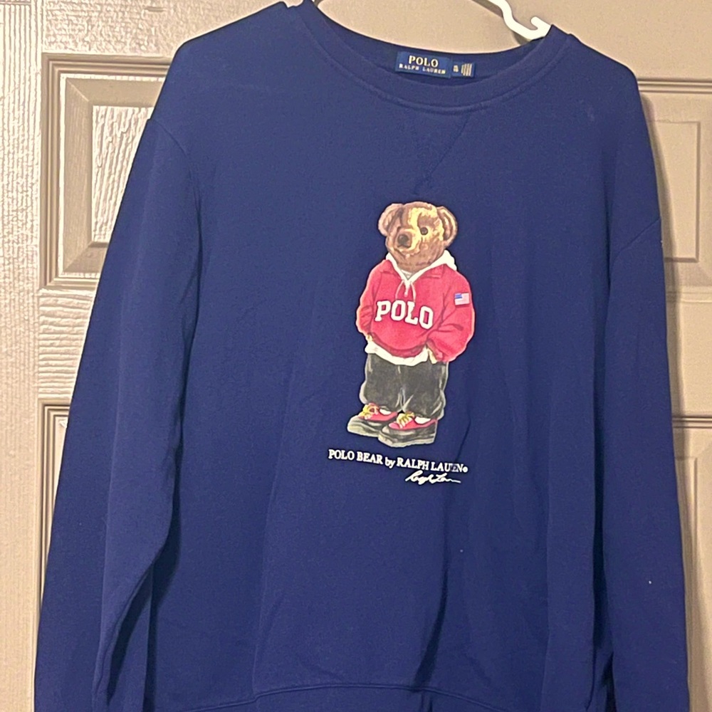 Blue Polo Bear sweater